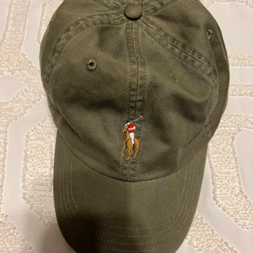 Ralph Lauren Olive Cap with Logo
